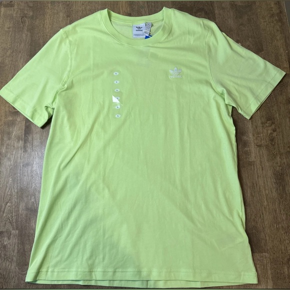 Adidas Men's Large Lime Short Sleeve Tee NWT - Picture 2 of 6